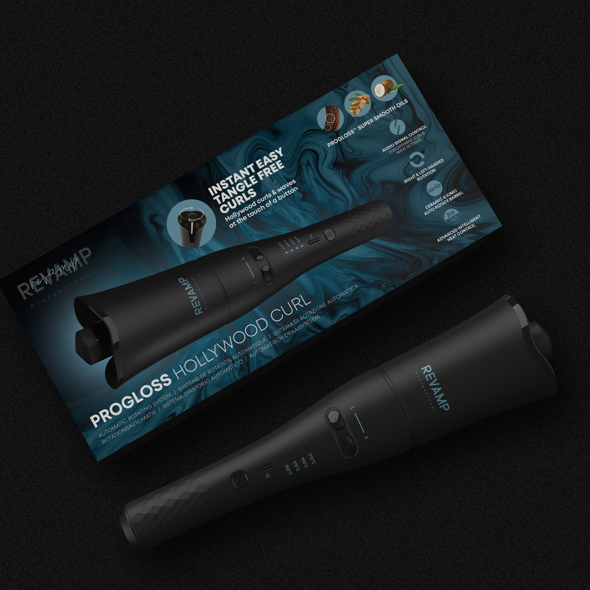 Progloss Hollywood Curl Product and Packaging